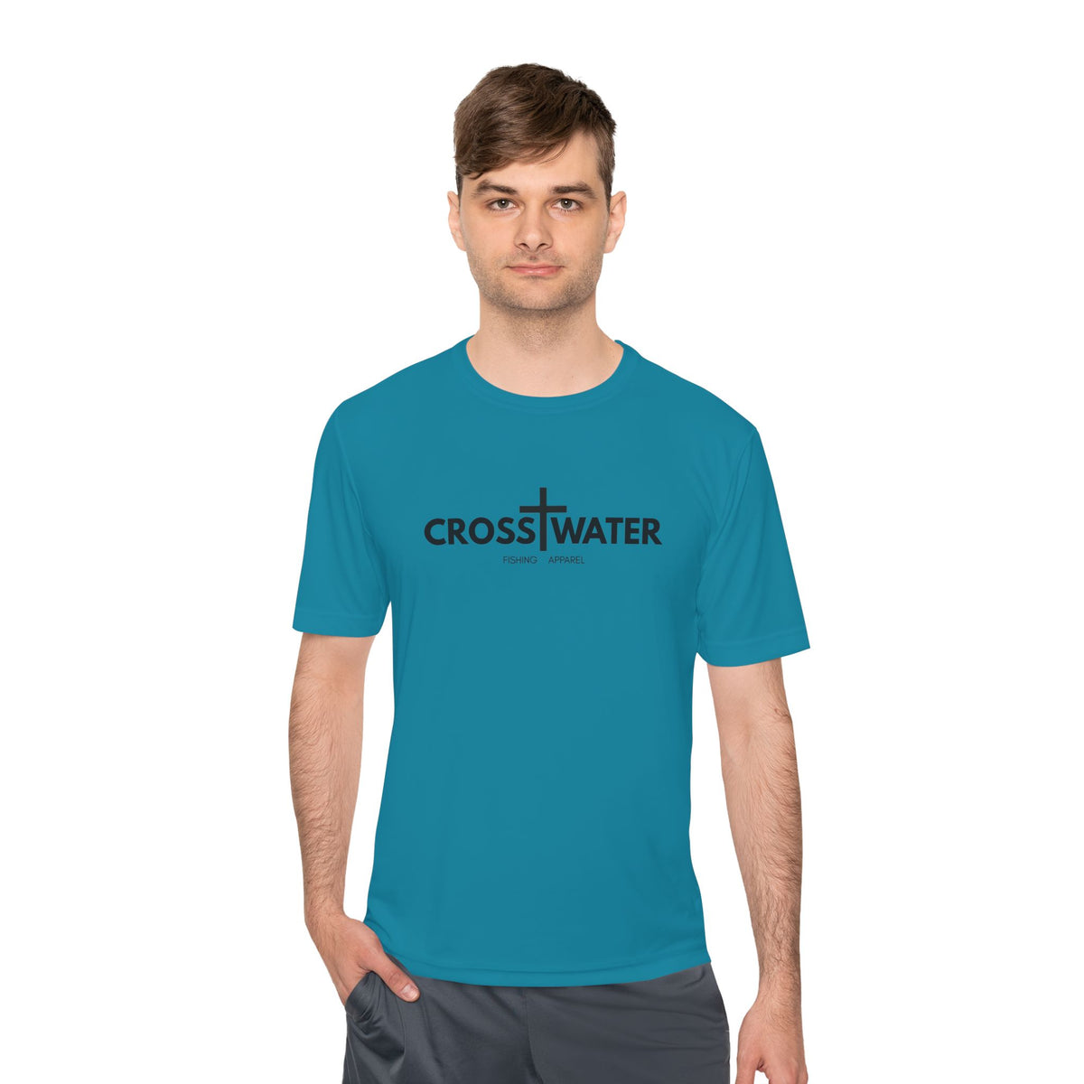CROSSWATER Fishing Apparel - Unisex Moisture Wicking Fishing Tee