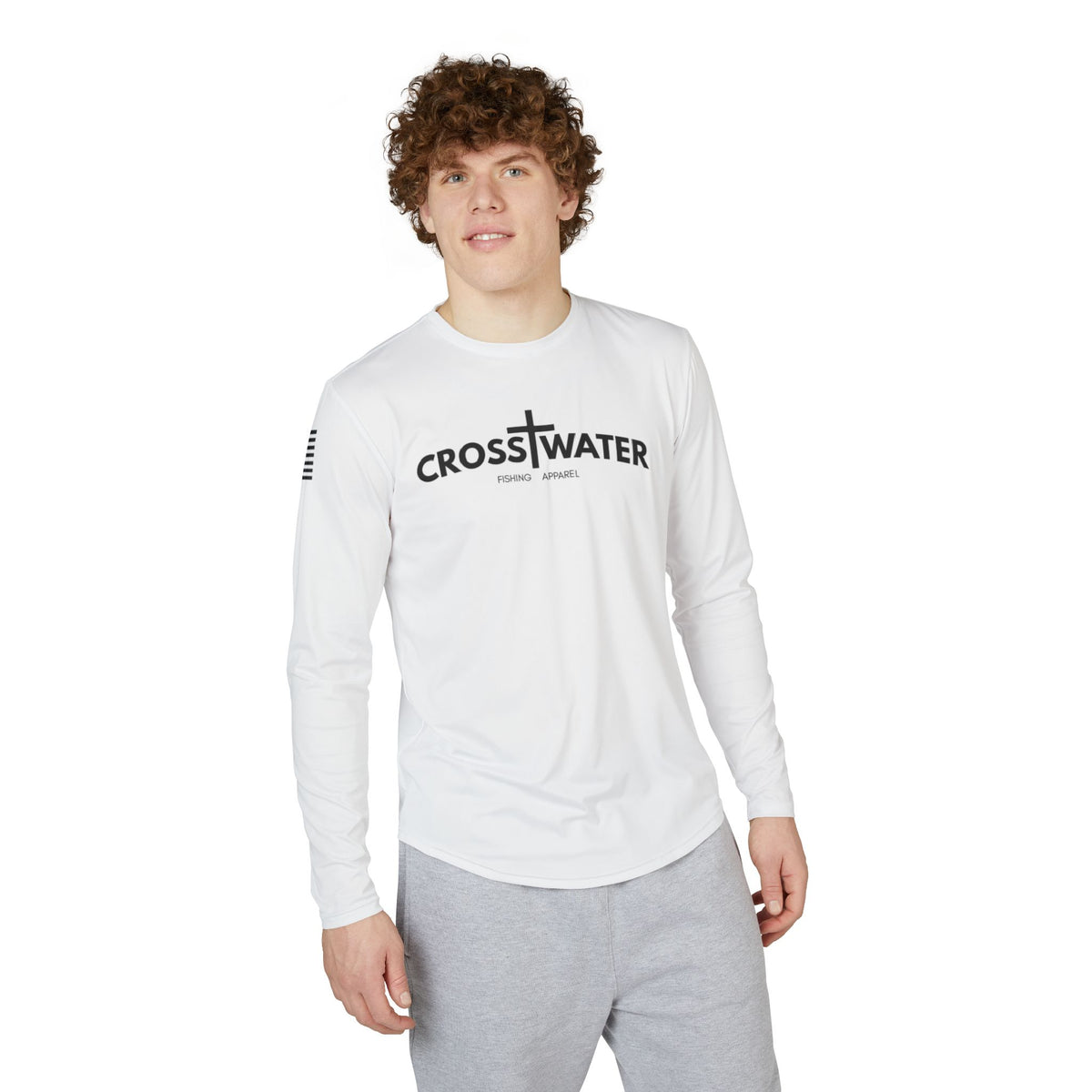 Men's - CROSSWATER - UV Protection Long Sleeve Shirt - Perfect for Outdoor Activities, Beach Trips, Fishing, Summer Adventures