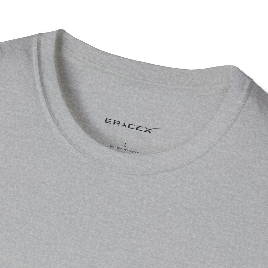 GraceX - ICONIC - Unisex Softstyle T-Shirt, Casual Graphic Tee, Space Enthusiast Gift, Trendy Everyday Wear, Sci-Fi Fan Apparel