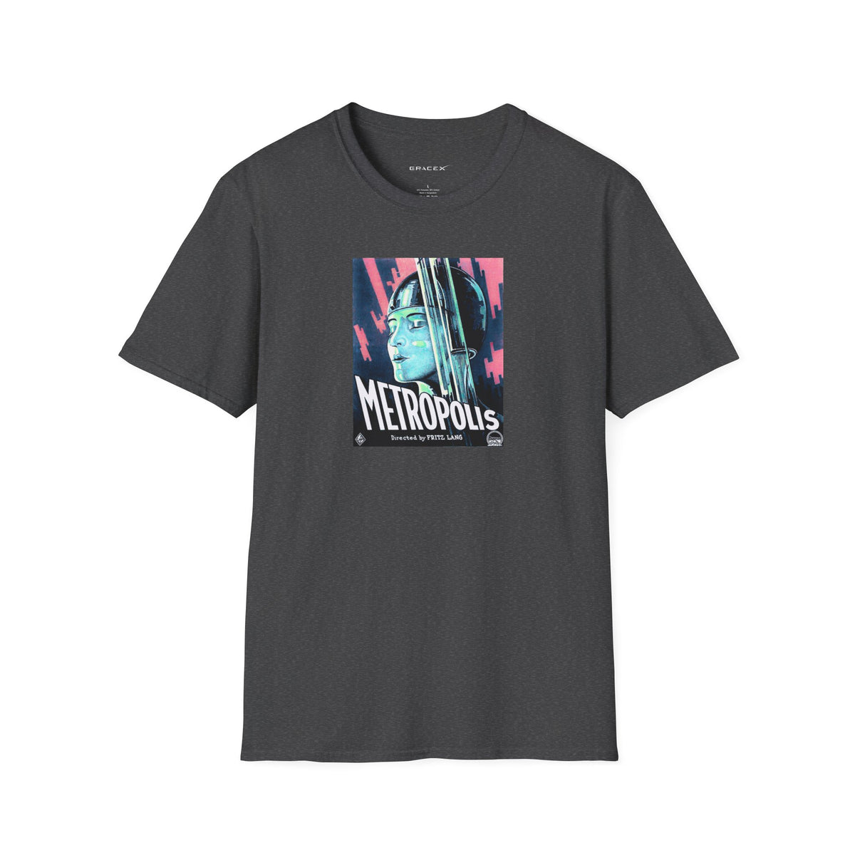 GraceX - Metropolis - Vintage Film Series Graphic T-Shirt | Unisex Softstyle Tee, Retro Apparel, Gift for Film Lovers, Unique Fashion, Gift for Him/Her