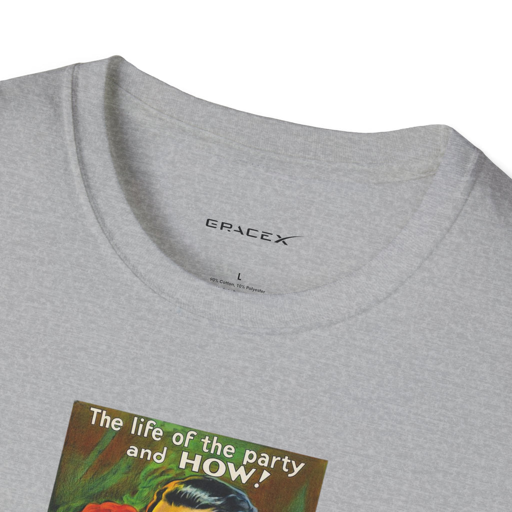 GraceX - Vintage Film Series Tees - The Wild Party Movie Poster Unisex T-Shirt | Retro Fashion Tee for Film Lovers, Gift for Cinema Fans, Unique Graphic Shirt, Casual Wear