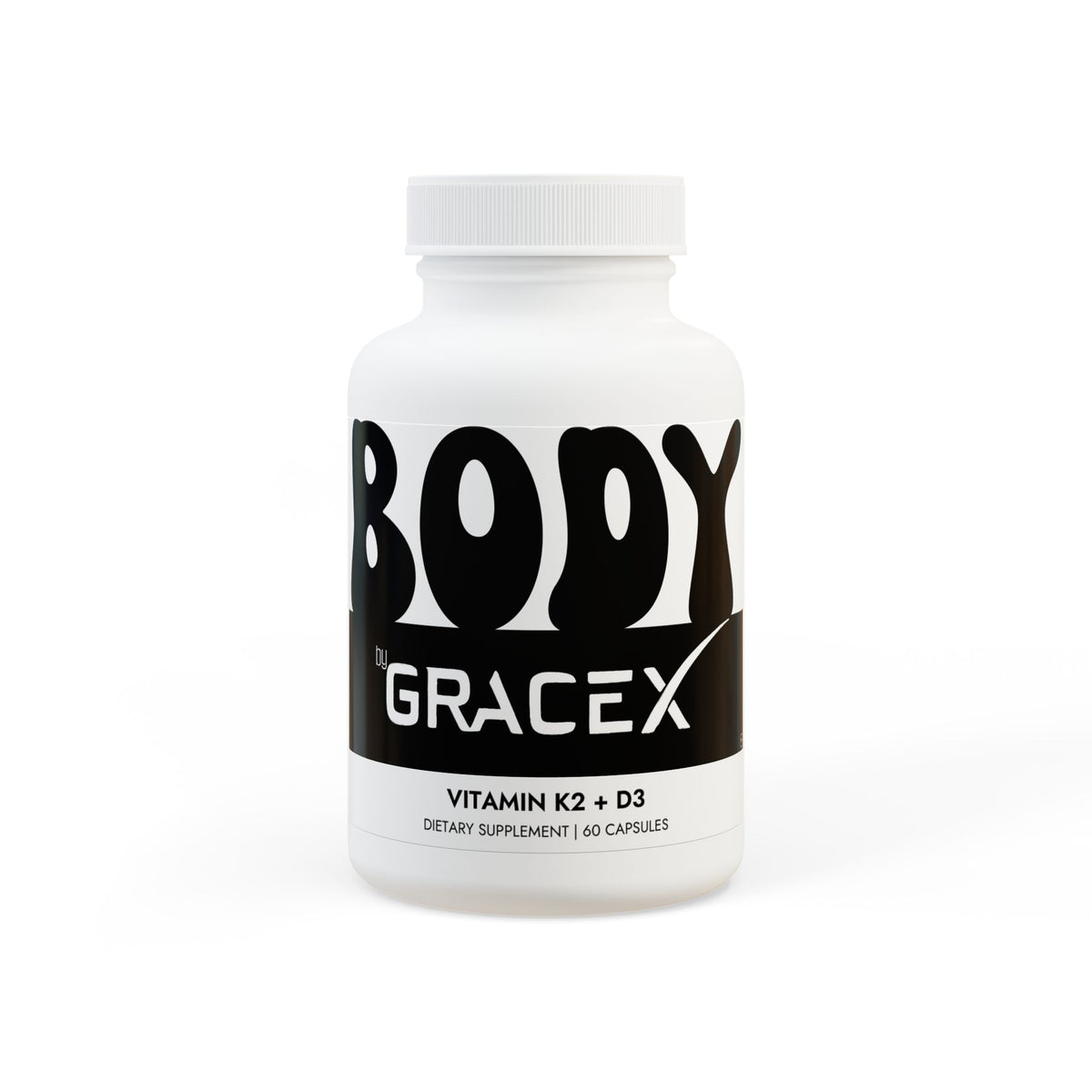 BODY by GraceX - Vitamin K2 + D3 Supplement (60 Capsules)