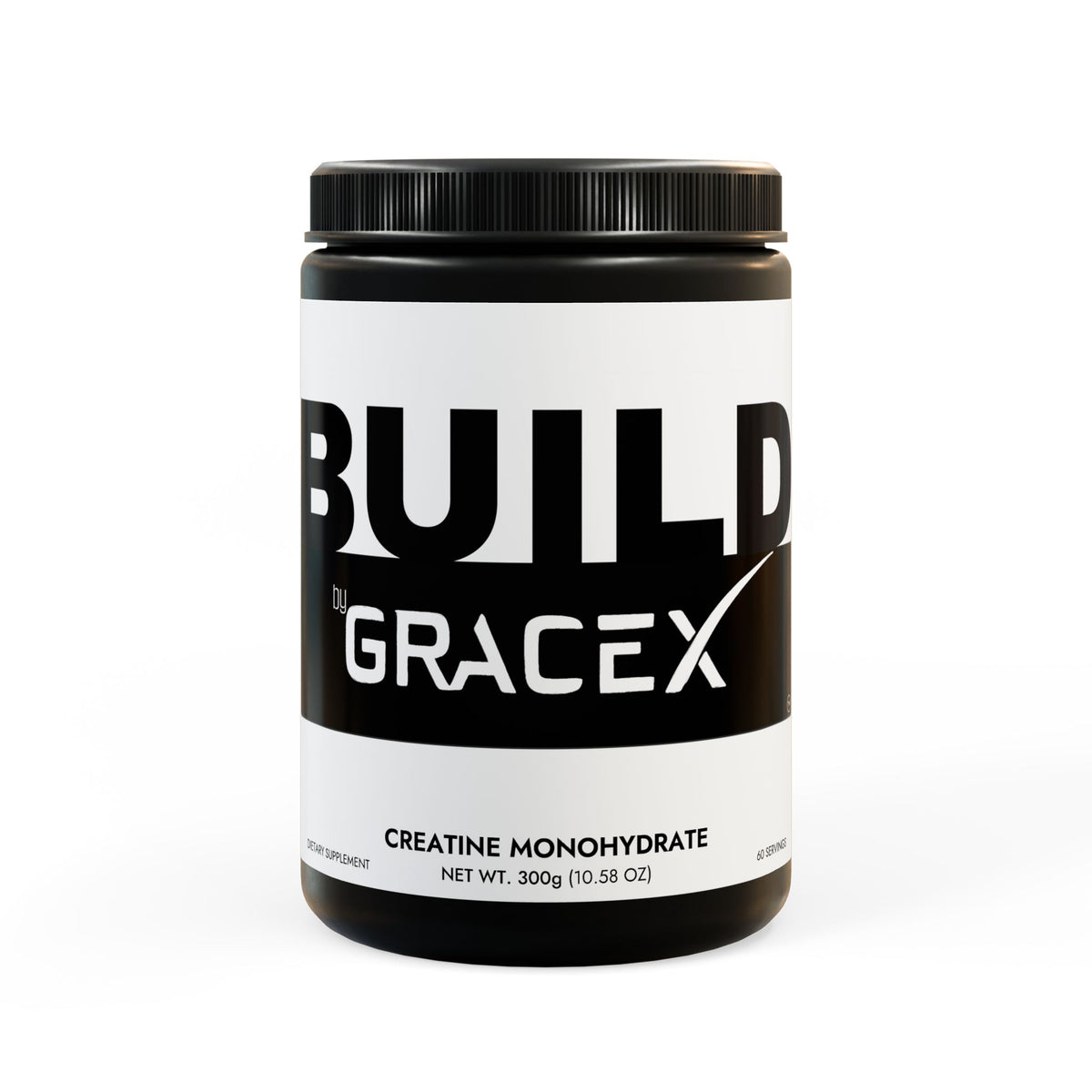 BUILD by GraceX, Creatine Monohydrate Supplement (300g, 10.58oz)
