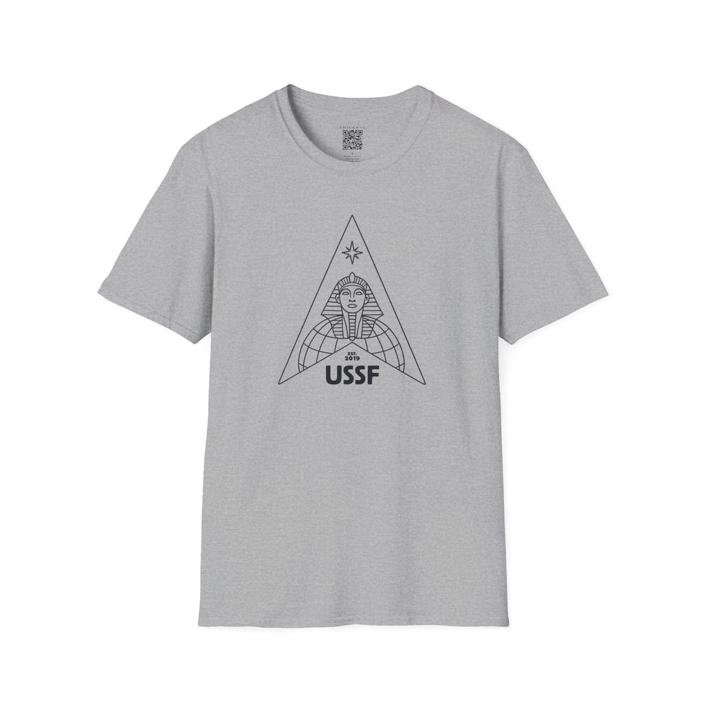 GRACEX — US SPACE FORCE - Sphinx Triangle Graphic T-Shirt — Minimalist Retro Logo Tee