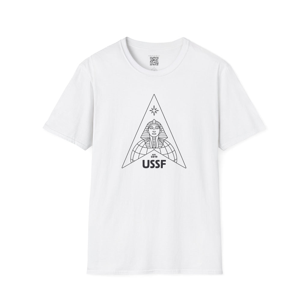 GRACEX — US SPACE FORCE - Sphinx Triangle Graphic T-Shirt — Minimalist Retro Logo Tee