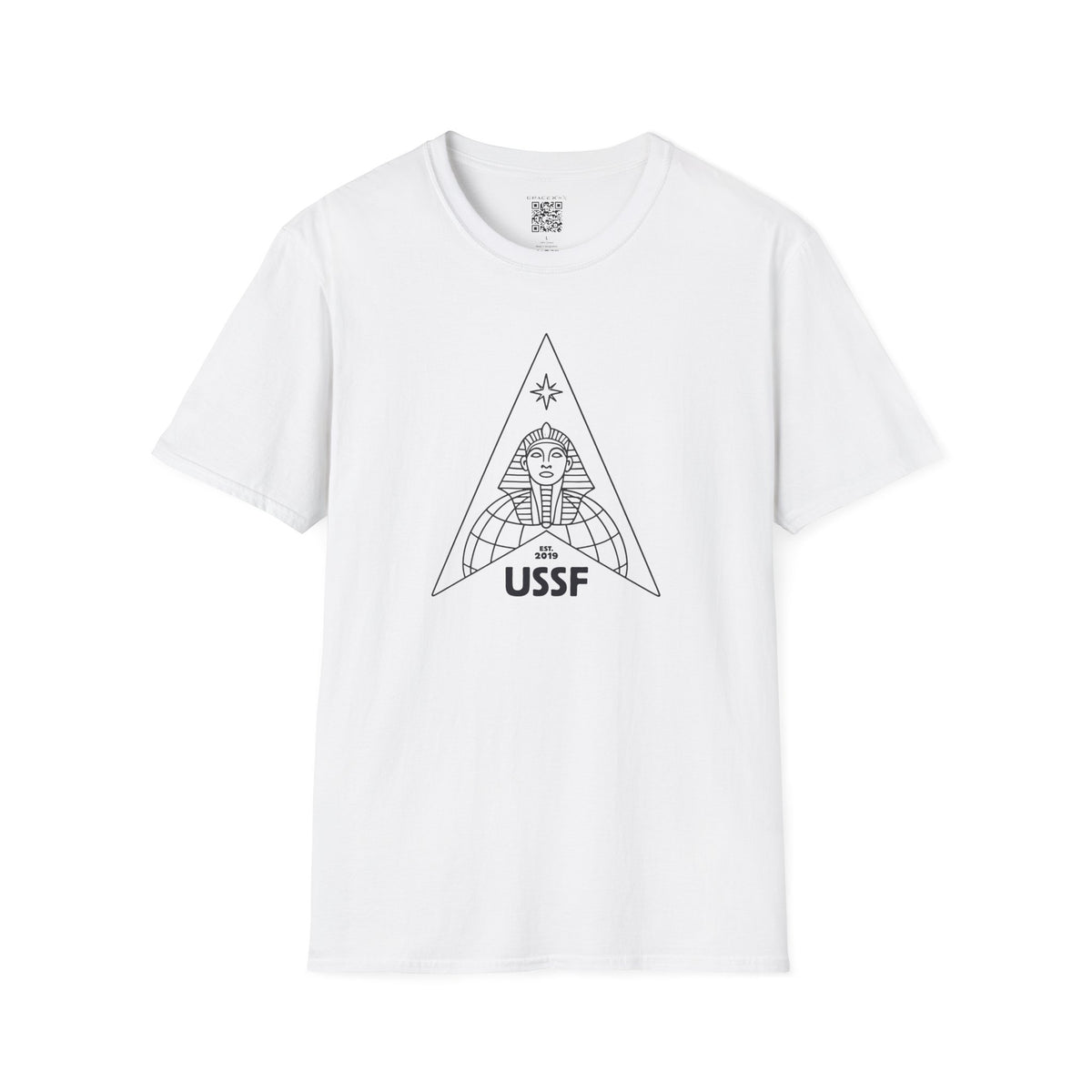 GRACEX — US SPACE FORCE - Sphinx Triangle Graphic T-Shirt — Minimalist Retro Logo Tee