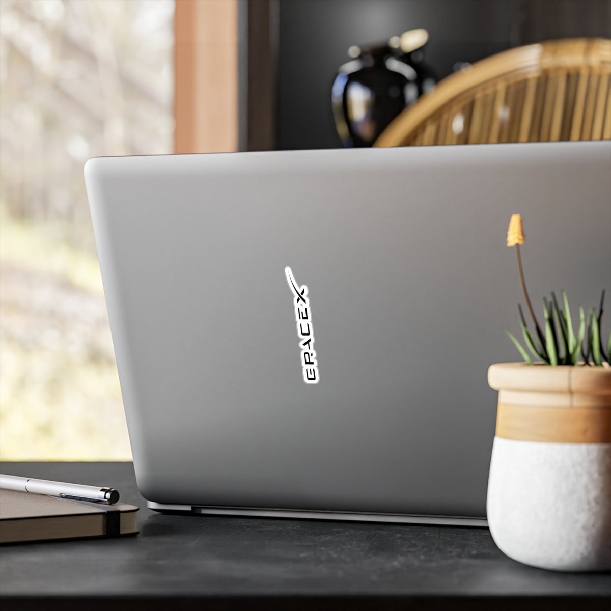 GraceX Vertical Vinyl Sticker — Kiss-Cut Laptop & Window Decal