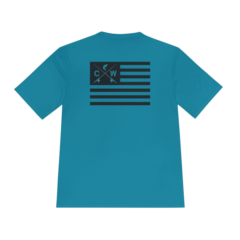 CROSSWATER Fishing Apparel - Unisex Moisture Wicking Fishing Tee