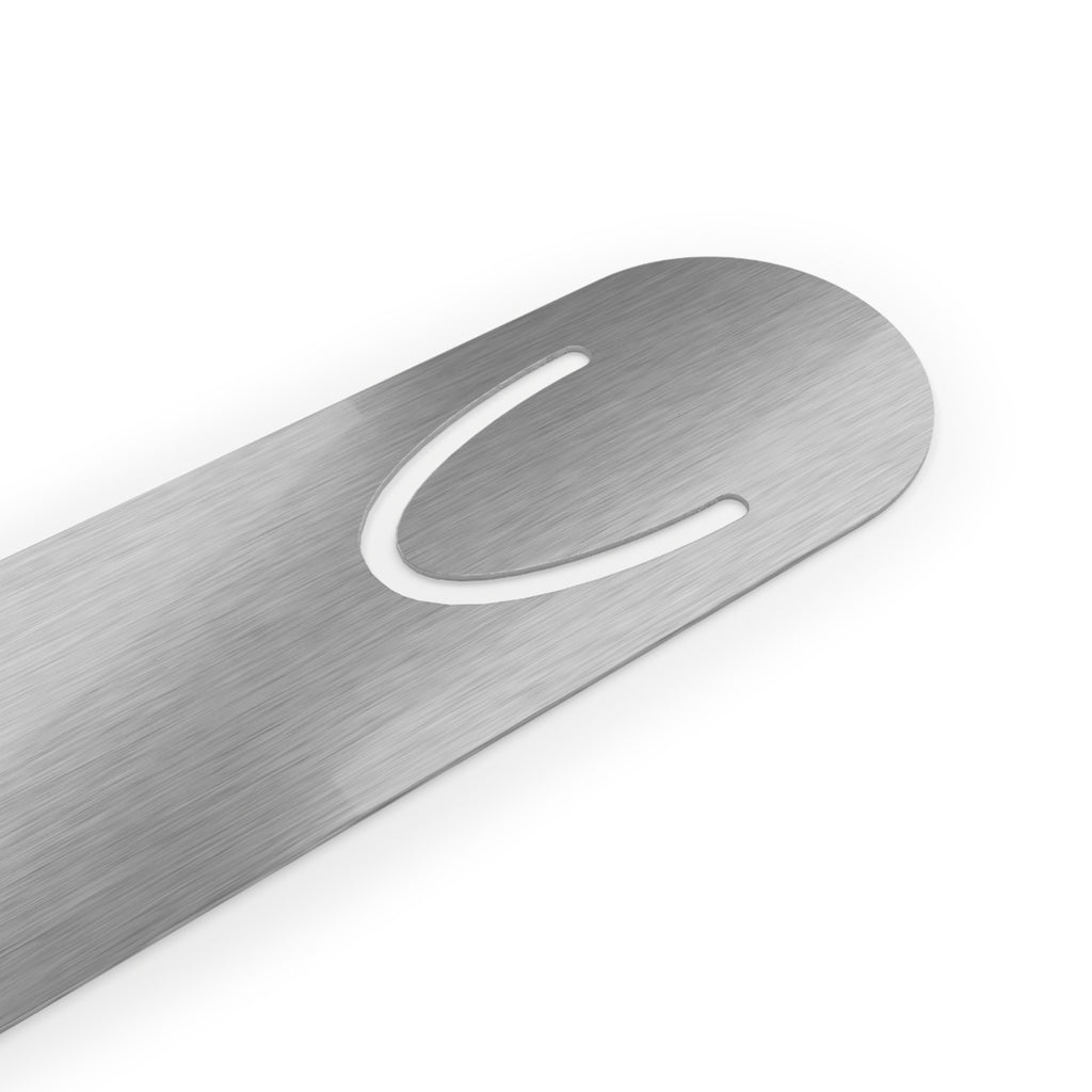 GraceX Metal Bookmark – Brushed Stainless Steel Reading Marker