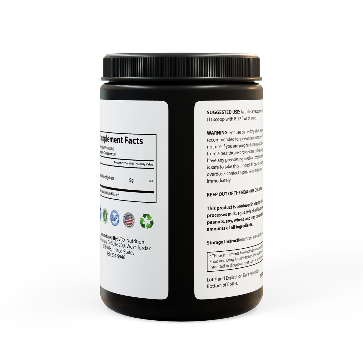 BUILD by GraceX, Creatine Monohydrate Supplement (300g, 10.58oz)