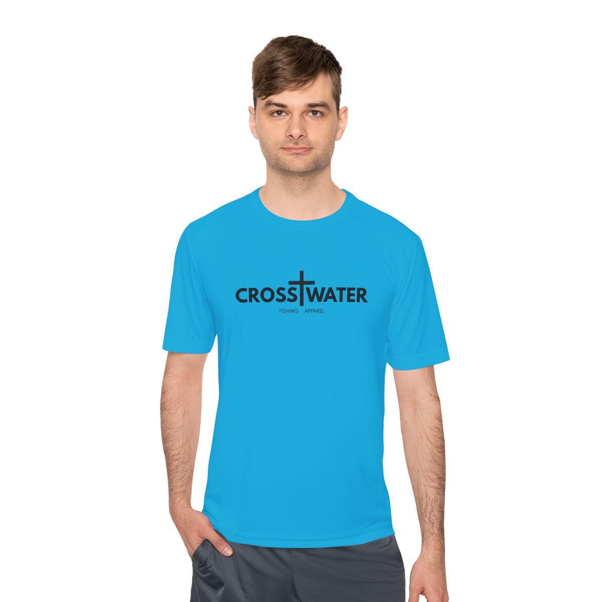 CROSSWATER Fishing Apparel - Unisex Moisture Wicking Fishing Tee