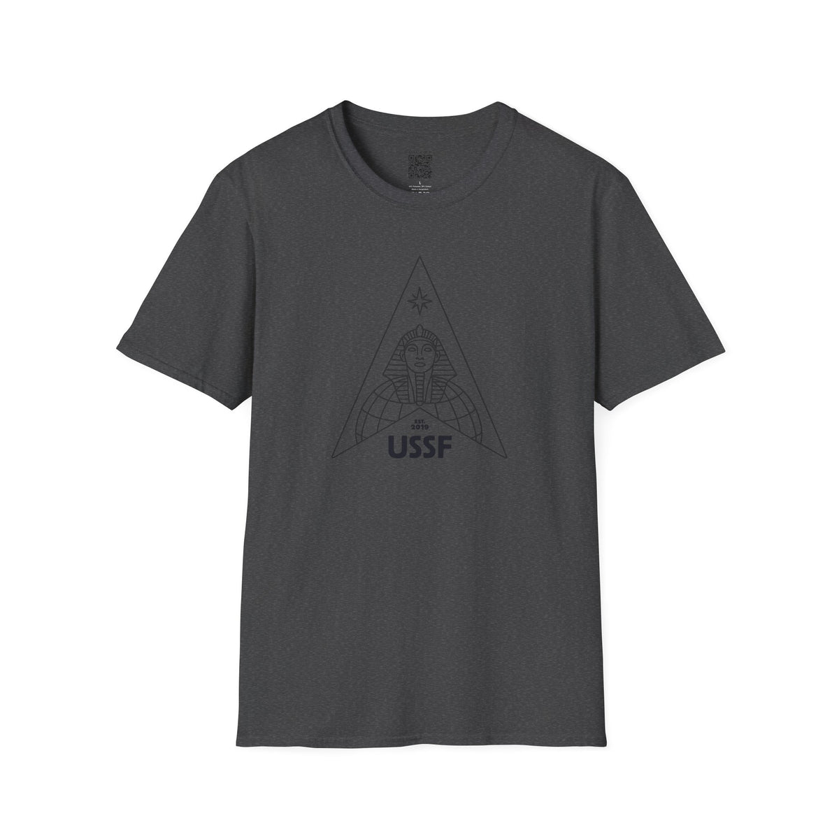 GRACEX — US SPACE FORCE - Sphinx Triangle Graphic T-Shirt — Minimalist Retro Logo Tee