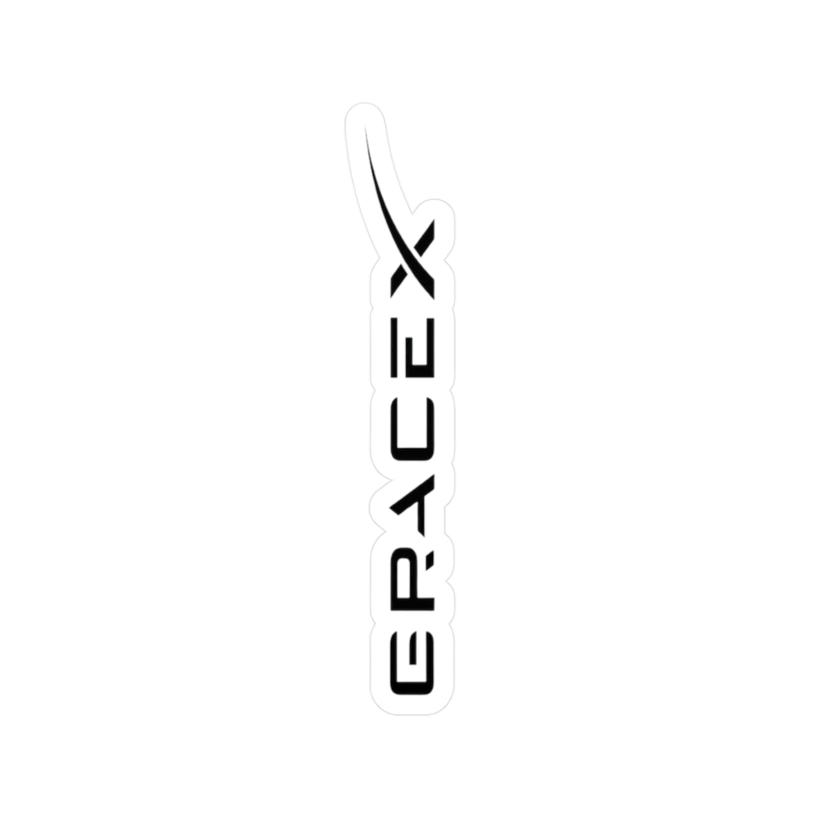 GraceX Vertical Vinyl Sticker — Kiss-Cut Laptop & Window Decal