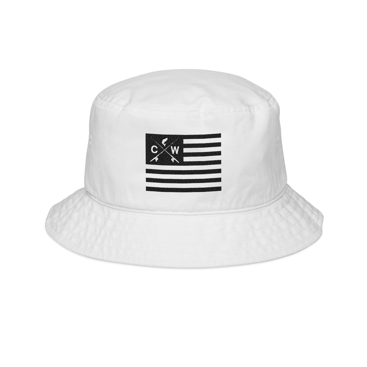 CROSSWATER Fishing Apparel - Embroidered Bucket Hat | Trendy Sun Protection while you FISH!