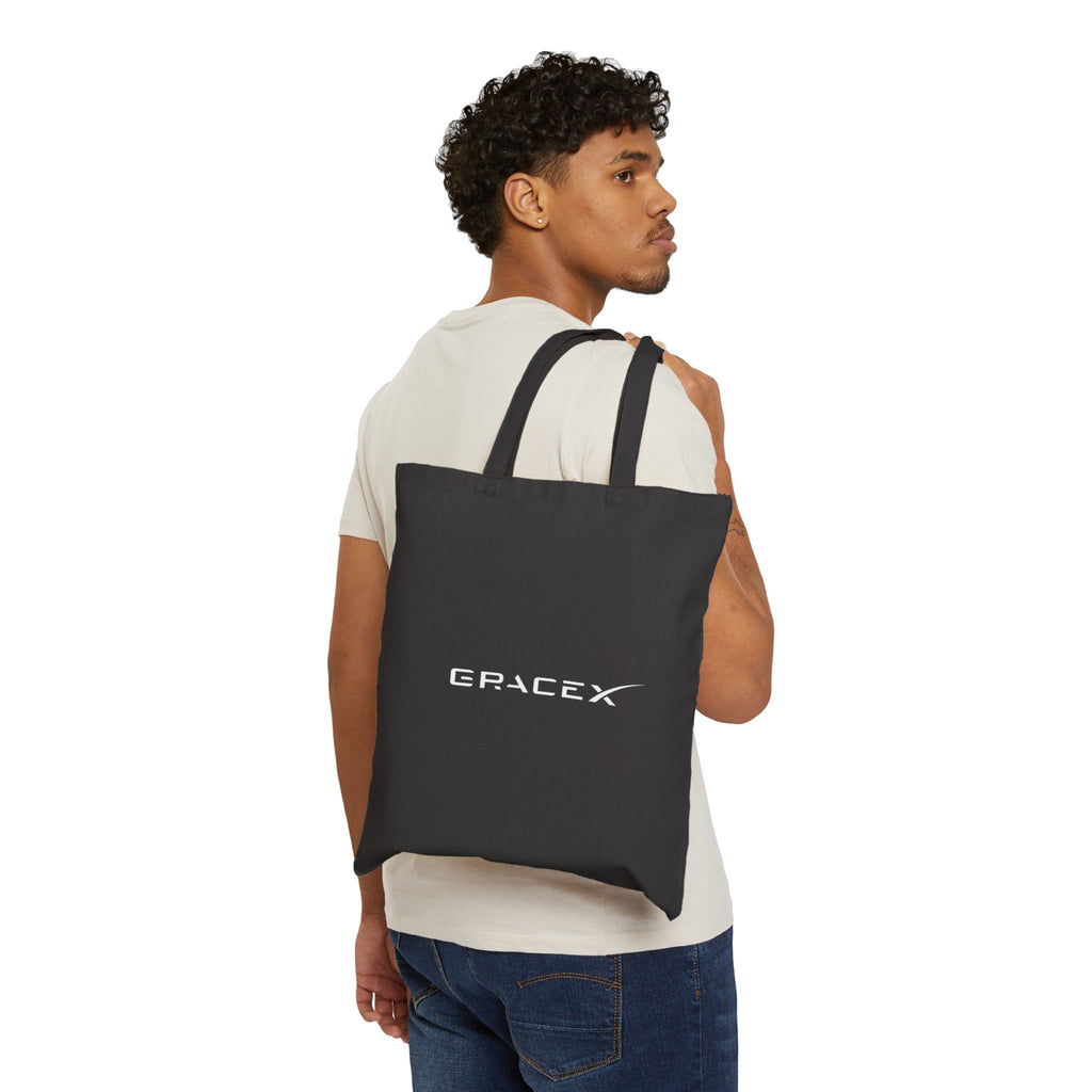 Stylish Grace X Cotton Canvas Tote Bag for Everyday & Night Use, Eco-Friendly Shopping, Travel, Gym, Beach, Perfect Gift for those spreading GRACE!