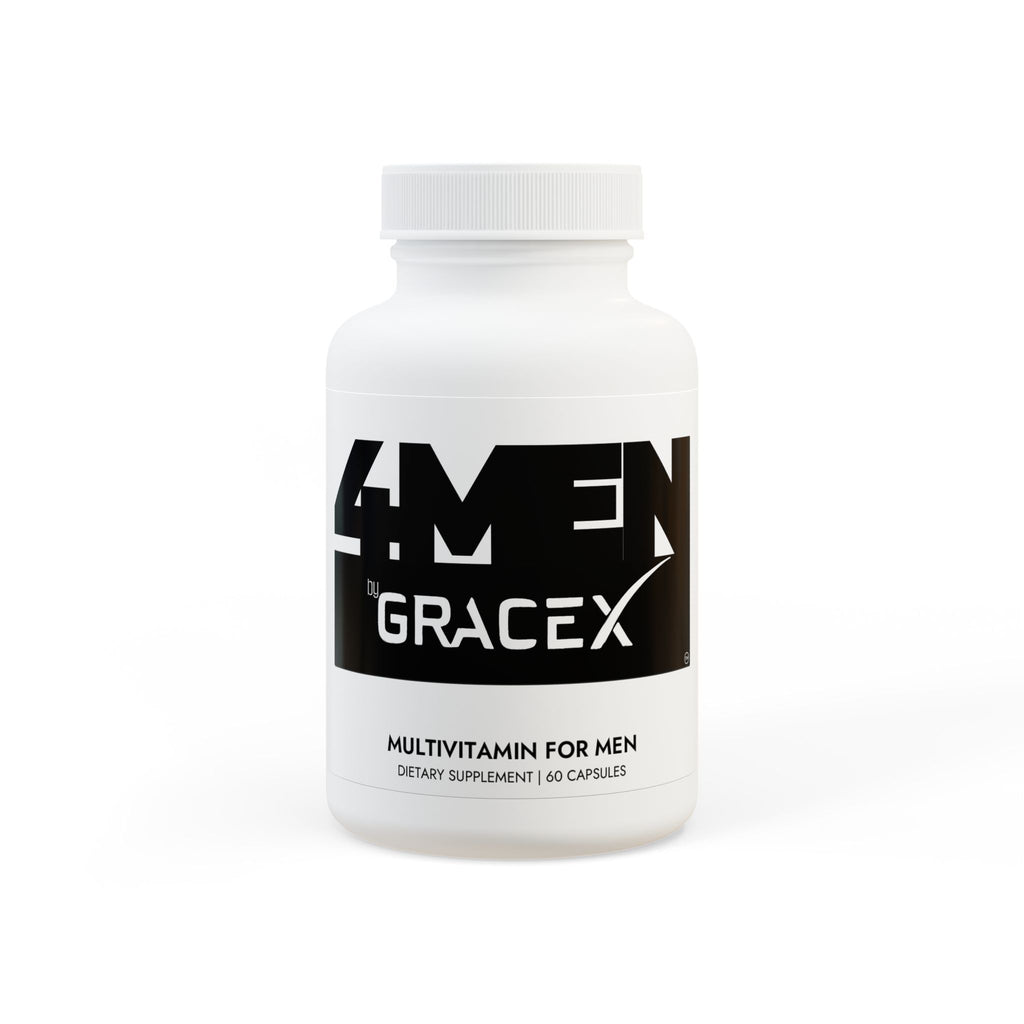 4MEN by GraceX, Daily Multivitamin for Men Supplement (60 Capsules)