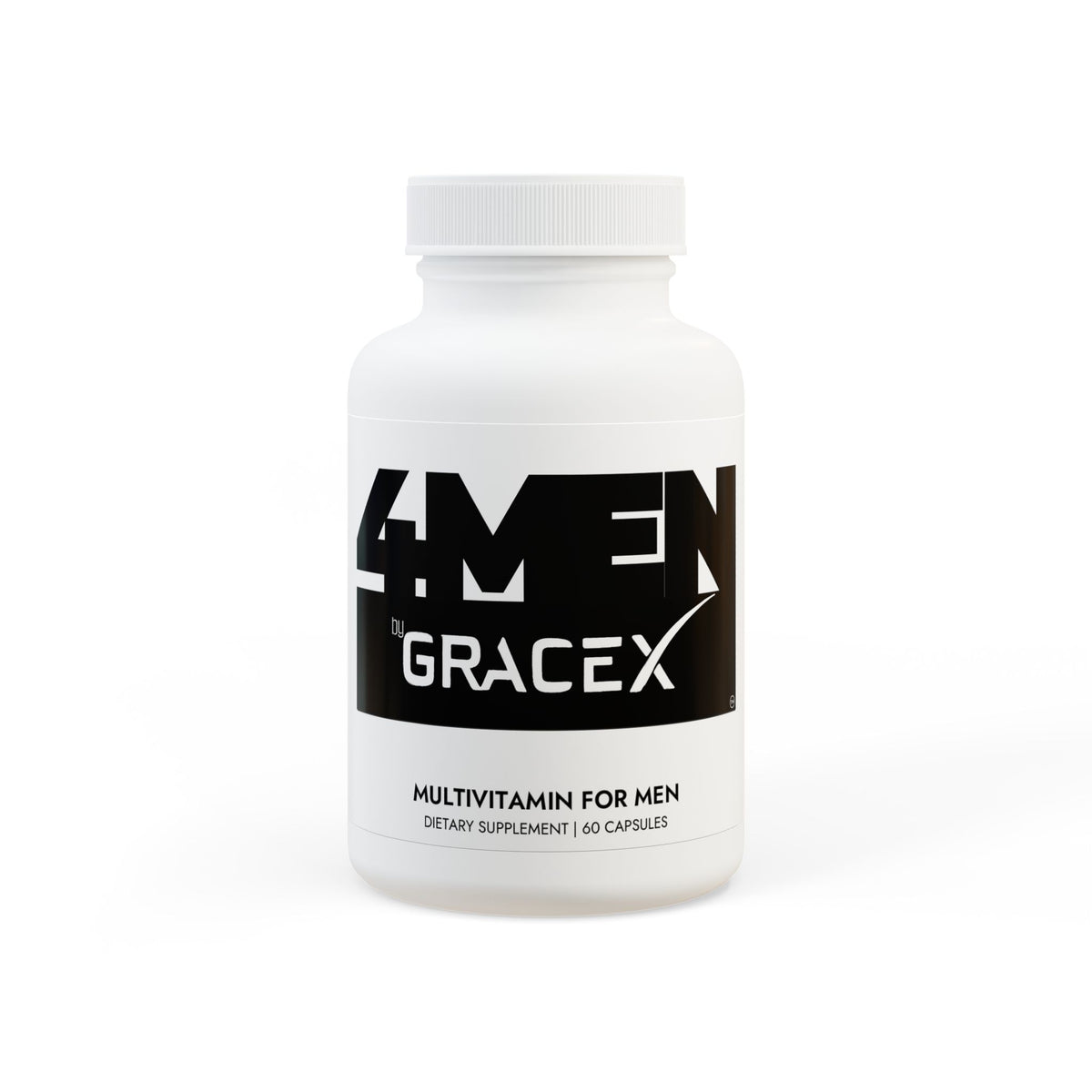 4MEN by GraceX, Daily Multivitamin for Men Supplement (60 Capsules)