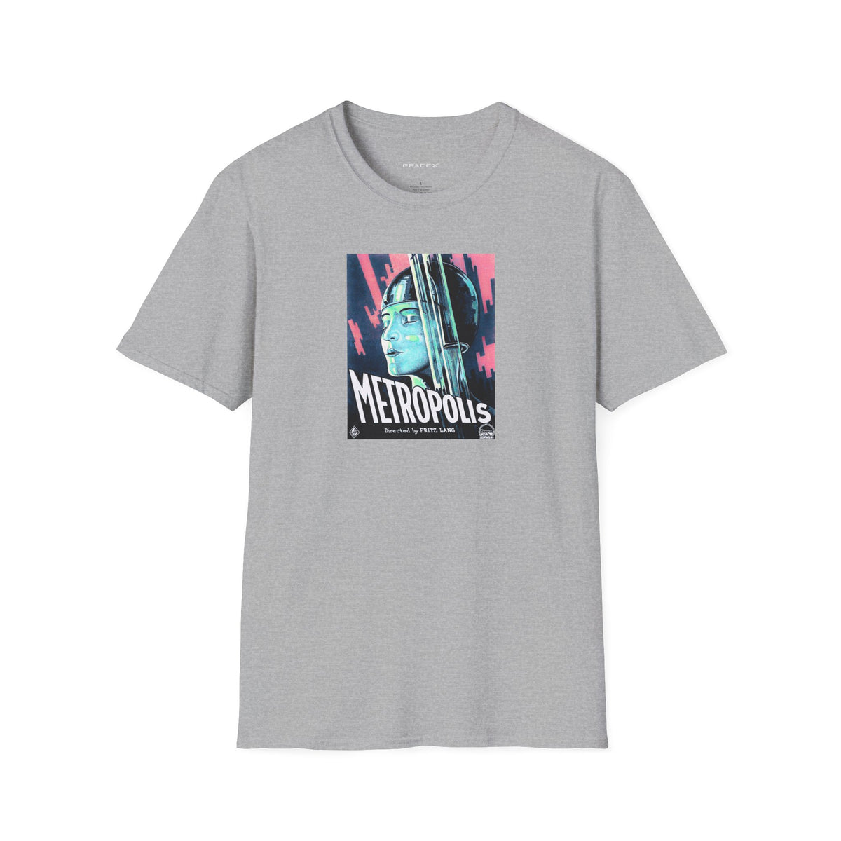 GraceX - Metropolis - Vintage Film Series Graphic T-Shirt | Unisex Softstyle Tee, Retro Apparel, Gift for Film Lovers, Unique Fashion, Gift for Him/Her