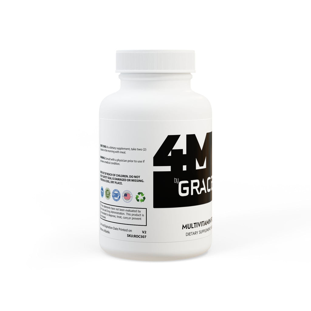 4MEN by GraceX, Daily Multivitamin for Men Supplement (60 Capsules)