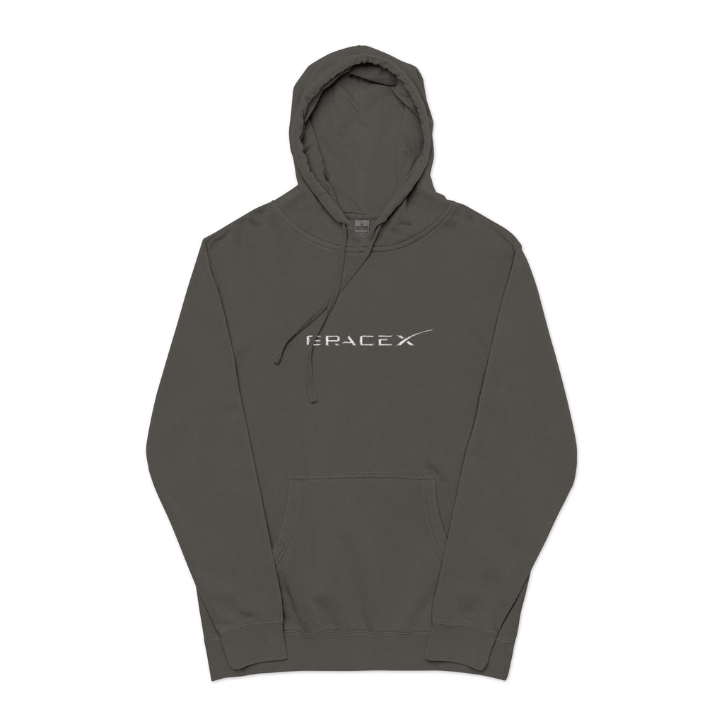 GraceX - Unisex Pigment-Dyed Hoodie | Embroidered Sweatshirt for TRUTH Enthusiasts, Cozy Gift for TRUTH Lovers, Casual Wear for Lie Detectors!