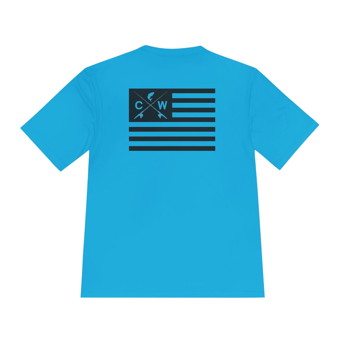 CROSSWATER Fishing Apparel - Unisex Moisture Wicking Fishing Tee